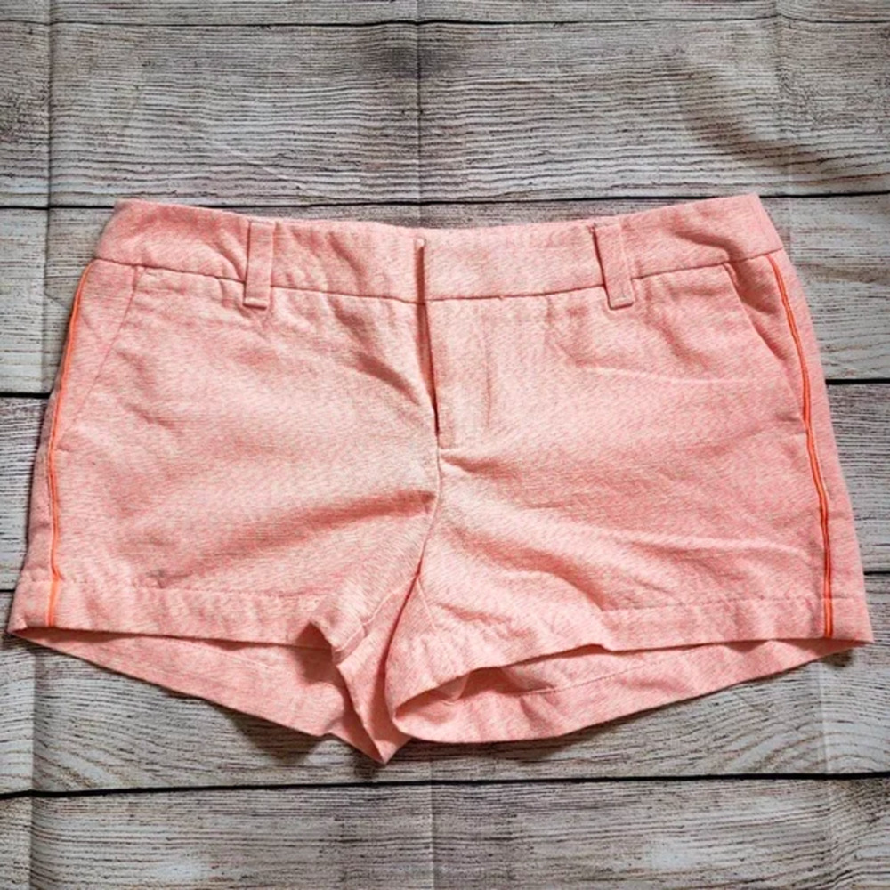 ❤️MERONA orange white tweed shorts 2
